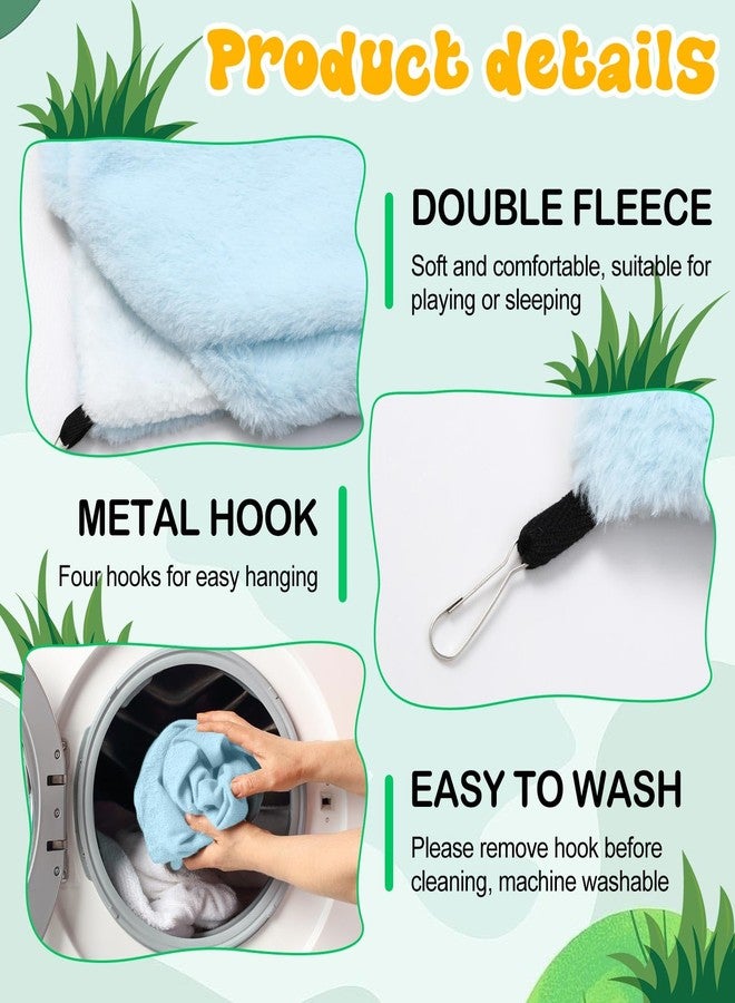 جيريفي مجموعة أرجوحة جيريفي المكونة من 6 قطع بثلاث طبقات للفئران، أرجوحة للحيوانات الصغيرة، أرجوحة معلقة للخنازير الغينية والنموس، ملحقات قفص الحيوانات الأليفة للهامستر والشنشيلة للنوم واللعب (6 ألوان) - Image 3